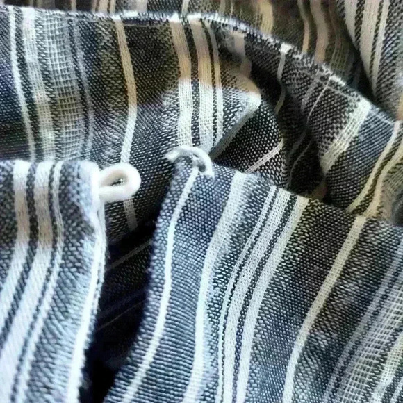 Sugar Lips Navy and White Striped Cutout Shoulder mini dress - Picture 8 of 8